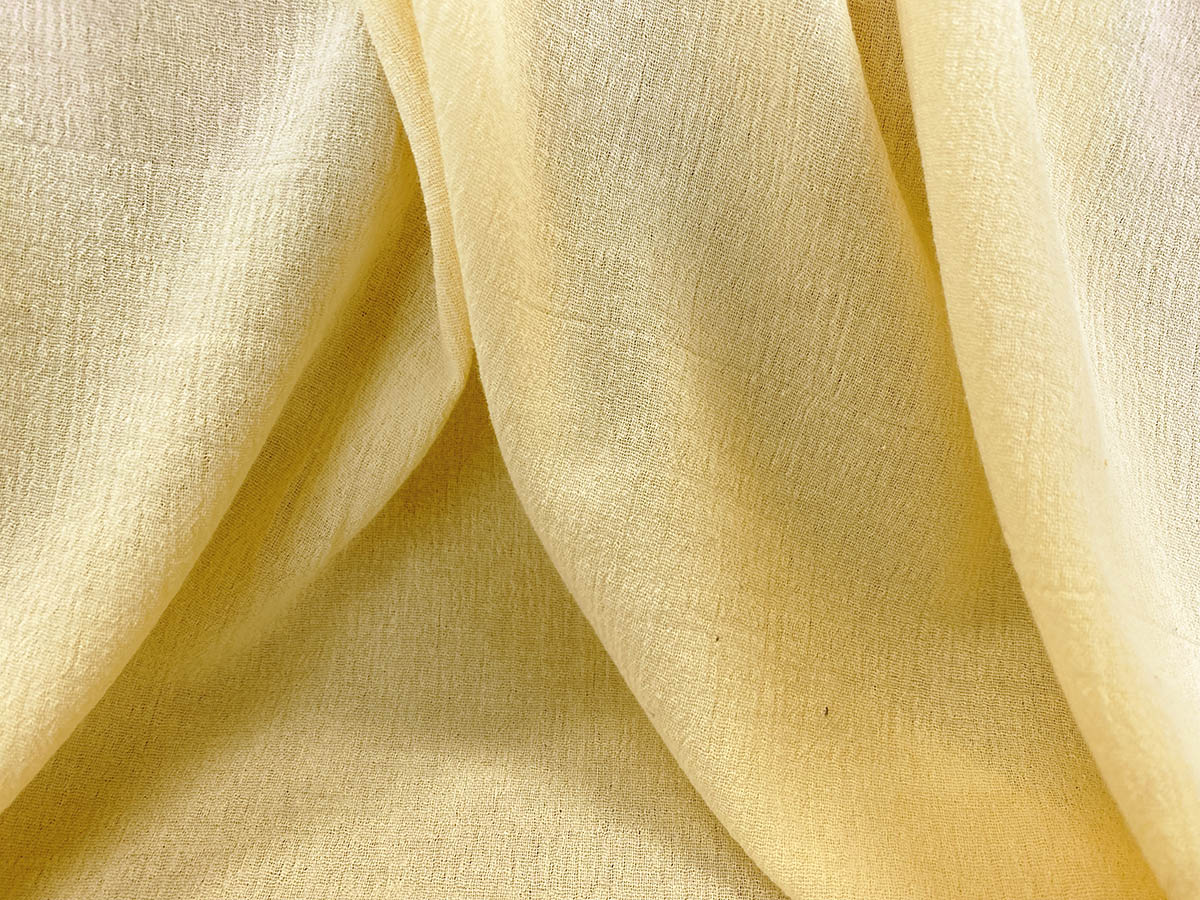 Cotton Gauze Fabric -Lt. Yellow 427
