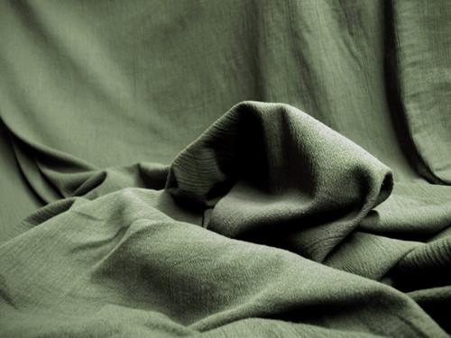 Cotton Gauze Fabric - Olive #830