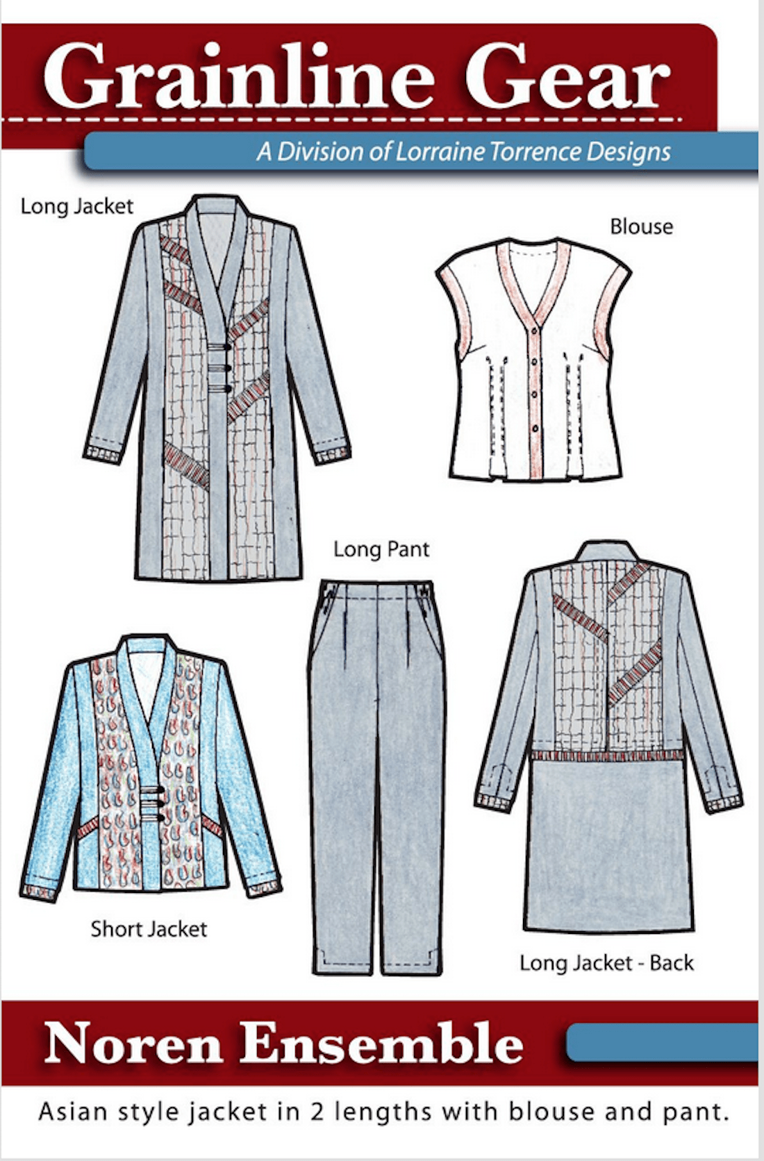 Grainline Gear - Noren Ensemble Sewing Pattern #1522