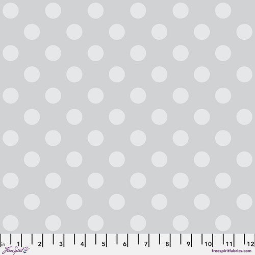 True Colors Graywork Pompom Fog Tula Pink Free Spirit Cotton Fabric FS-PWTP118.FOG