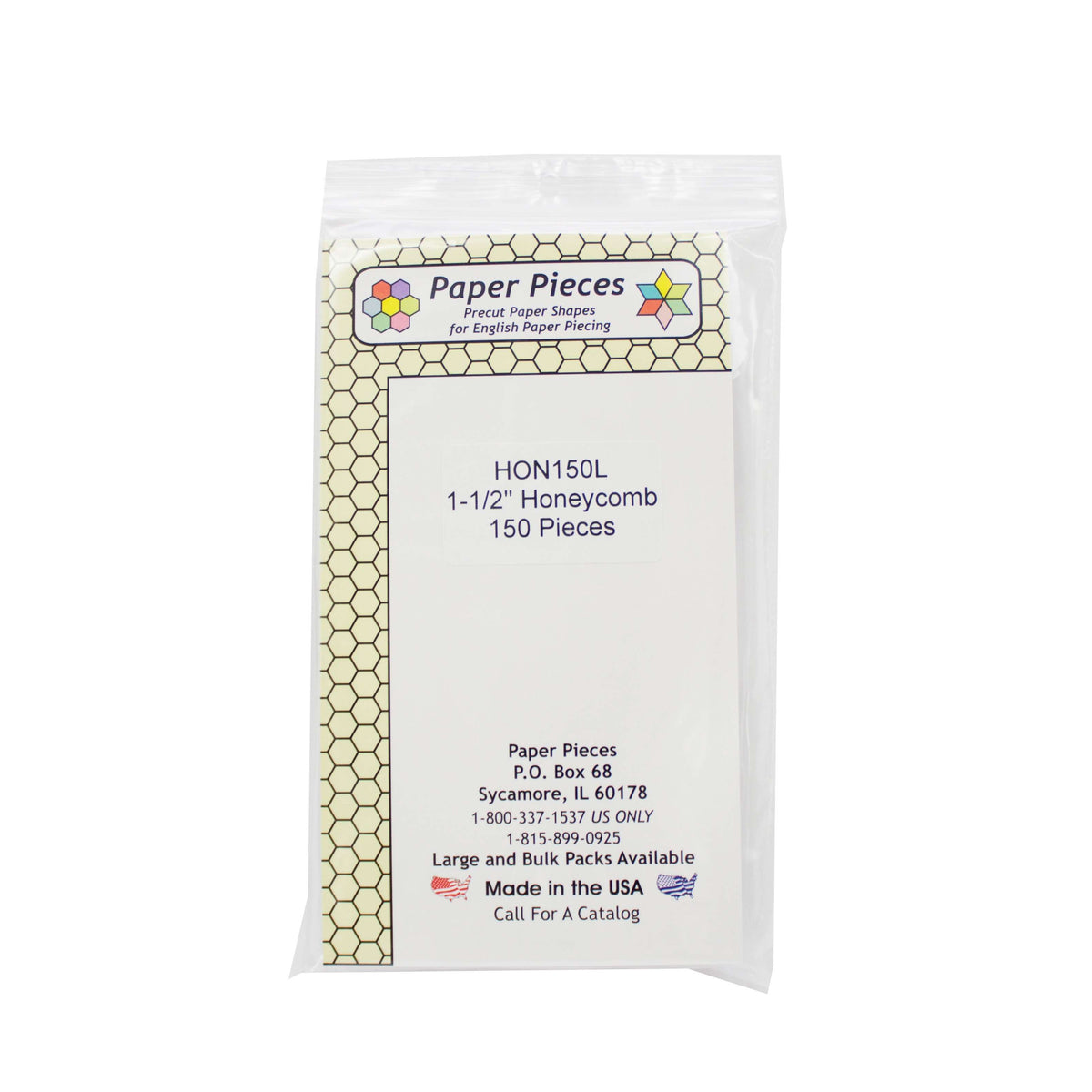 1-1/2in Honeycomb Large Pack 150 Pieces