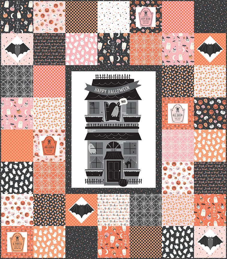 HAPPY HALLOWEEN Quilt Kit featuring the Hey Pumpkin Collection by Mind's Eye