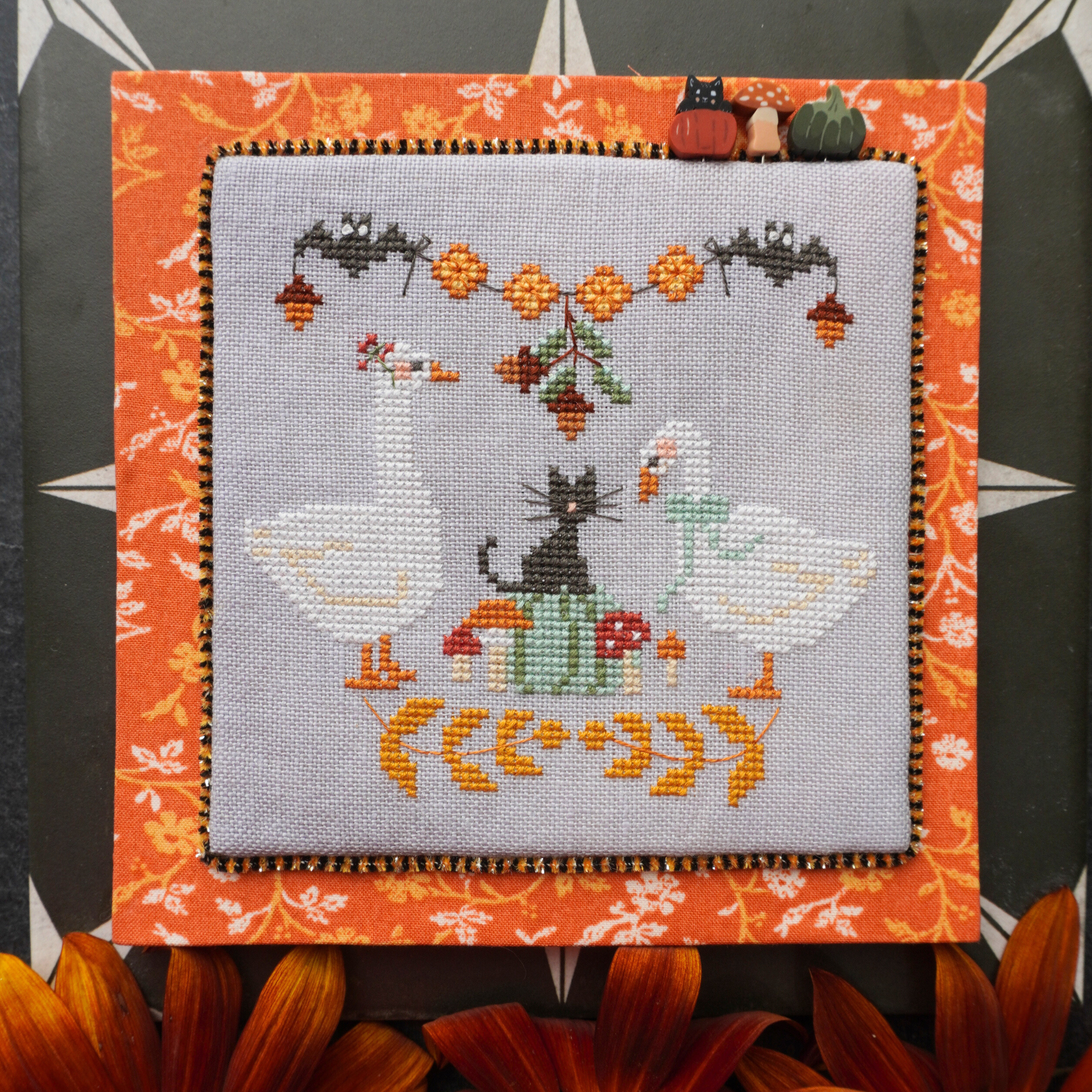 Harvest Party PDF Cross Stitch Pattern by Lindy Stitches