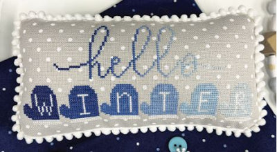 Hello Winter Cross Stitch Pattern by Primrose Cottage Stitches
