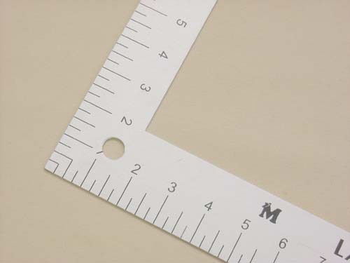 Fairgate Half Size L Square Ruler 12" x 6"