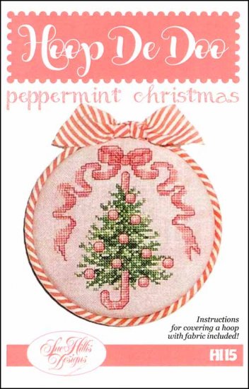 Hoop De Doo: Peppermint Christmas Cross Stitch Pattern by Sue Hillis Designs