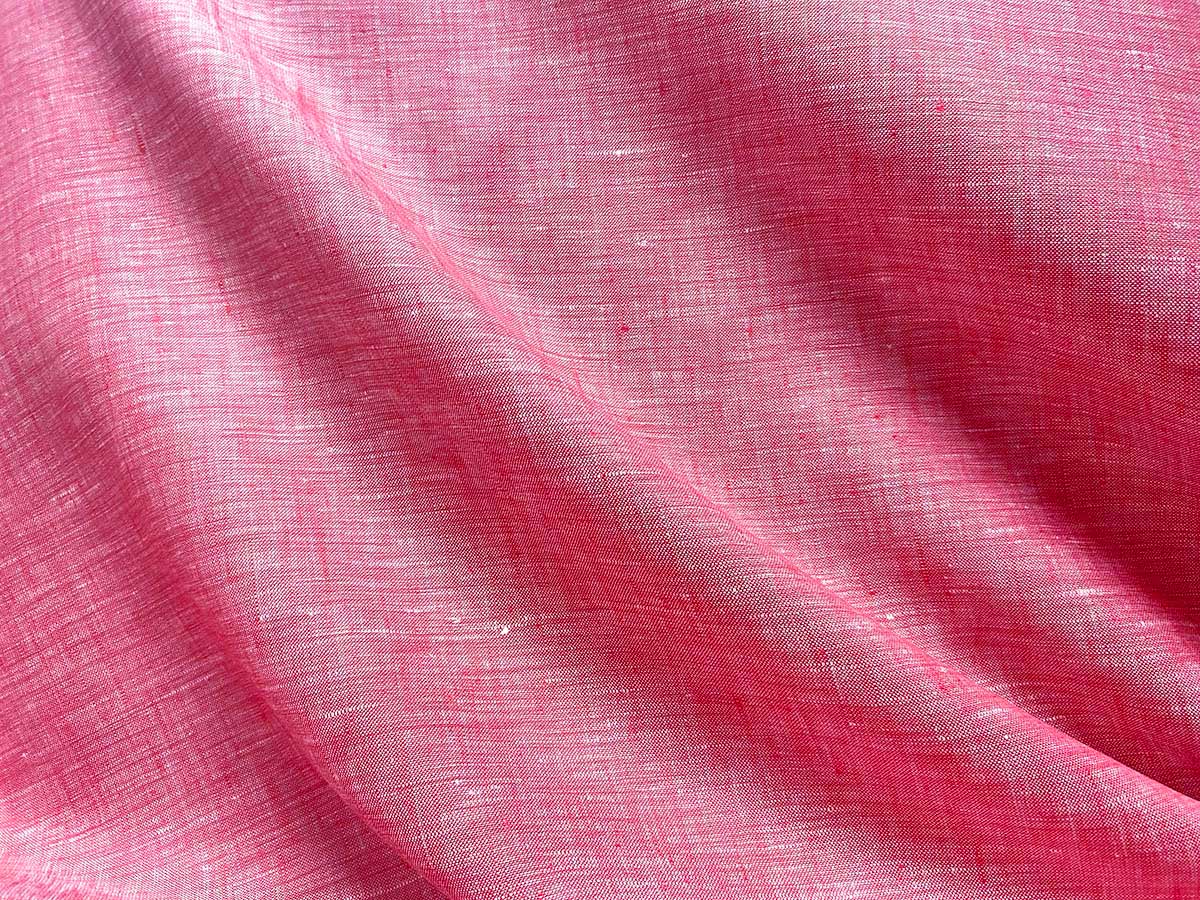 Euro Linen Fabric - 5oz - Color #36 Rose-White