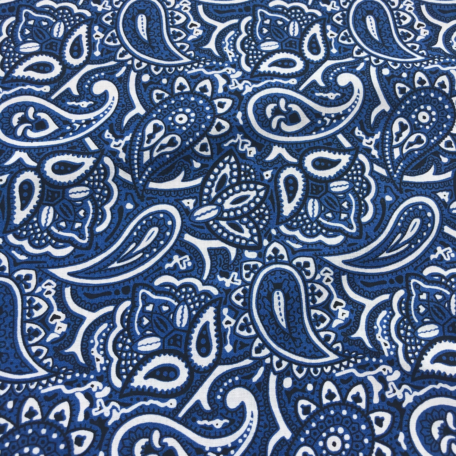 Cotton Bandana Print - Style #2 - Royal