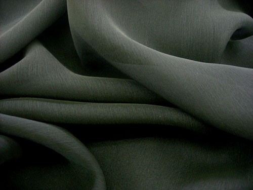 Wholesale Iridescent Polyester Chiffon - Black #1127,17 yards
