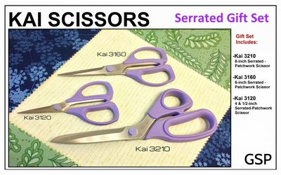 Kai 3-Piece Serrated Patchwork Scissor Set