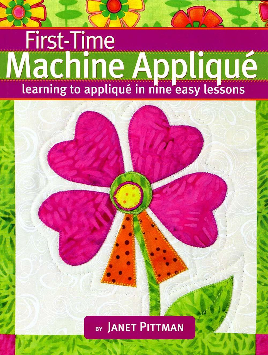 First-Time Machine Applique- Softcover