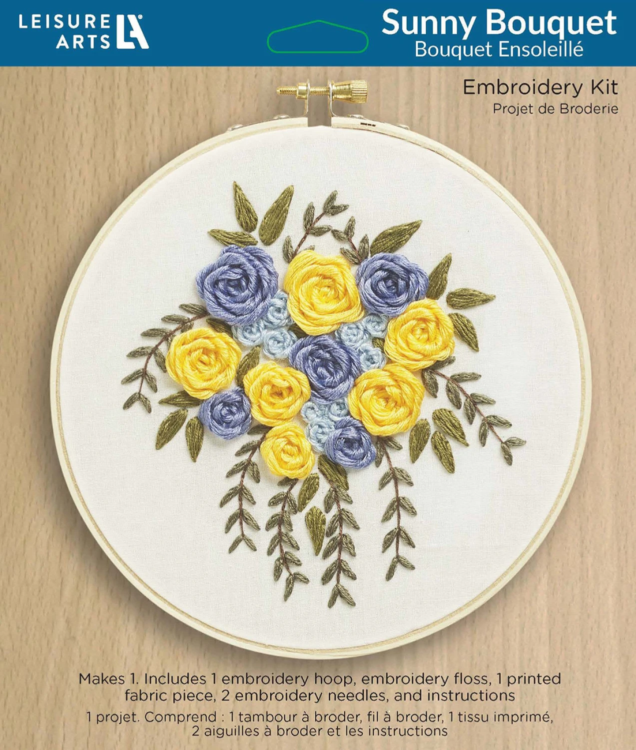 Leisure Arts Sunny Bouquet 6" #LAK56825 - Stamped Embroidery Kit