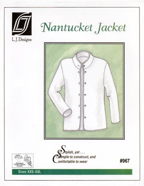 L.J. Designs #967 - Nantucket Jacket Sewing Pattern