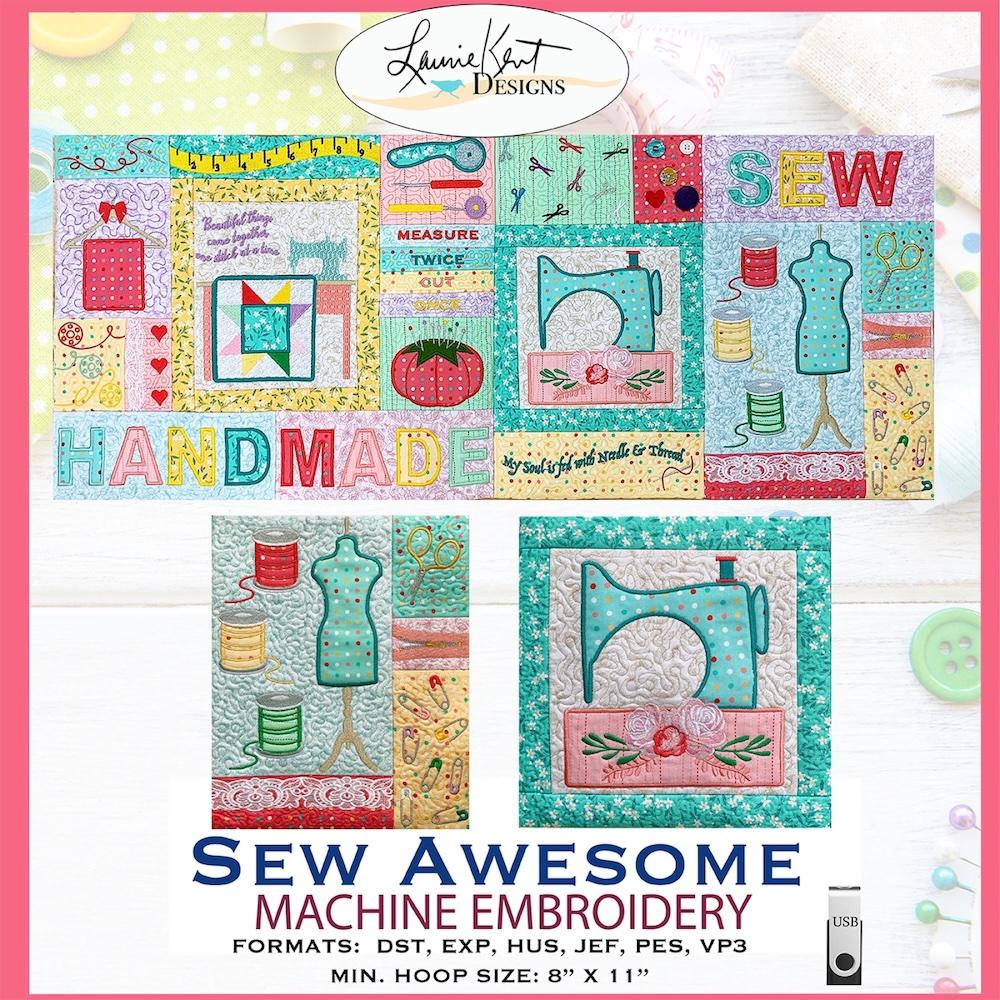 Sew Awesome Embroidery USB