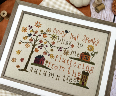Leaves of Autumn Cross Stitch Pattern by Primrose Cottage Stitches