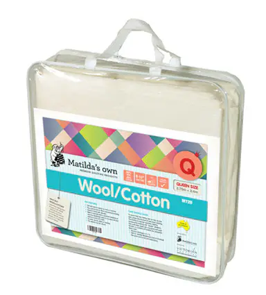 Matilda's Own 60% Wool / 40% Cotton Blend with Scrim Quilt Batting - Queen (94" x 106" )