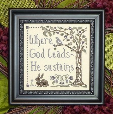 God Sustains Cross Stitch Pattern