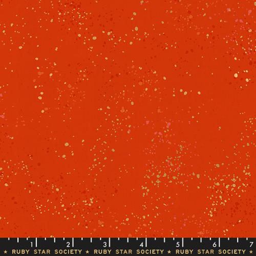 Speckled Metallic Warm Red