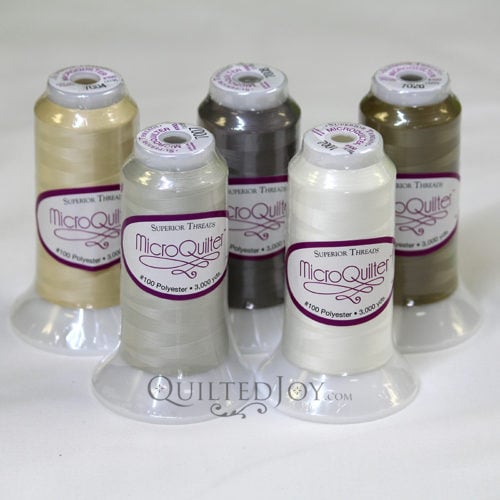 Microquilter Thread Neutrals Stitch In The Ditch Thread Bundle