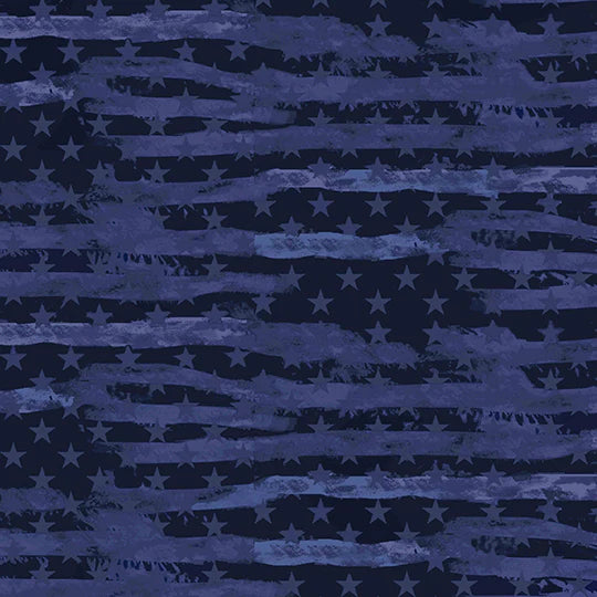 Navy Armed Forces Military Camo USA Flag Navy Blue Sykel ENTERPRISES Cotton Fabric SYK-1341-NAVY