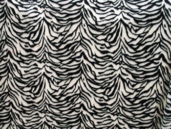 Wholesale Minky Animal Print Fur Fabric - Zebra - 12 yards