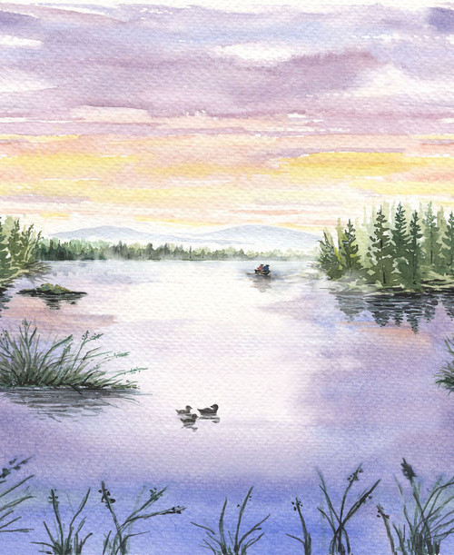 Point of View: MIST LAKESIDE Fabric (1 yd)