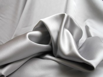 Wholesale Mystique Satin Fabric - CB Silver - 17 yards
