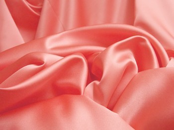 Wholesale Mystique Satin Fabric - Fiesta Coral - 17 yards