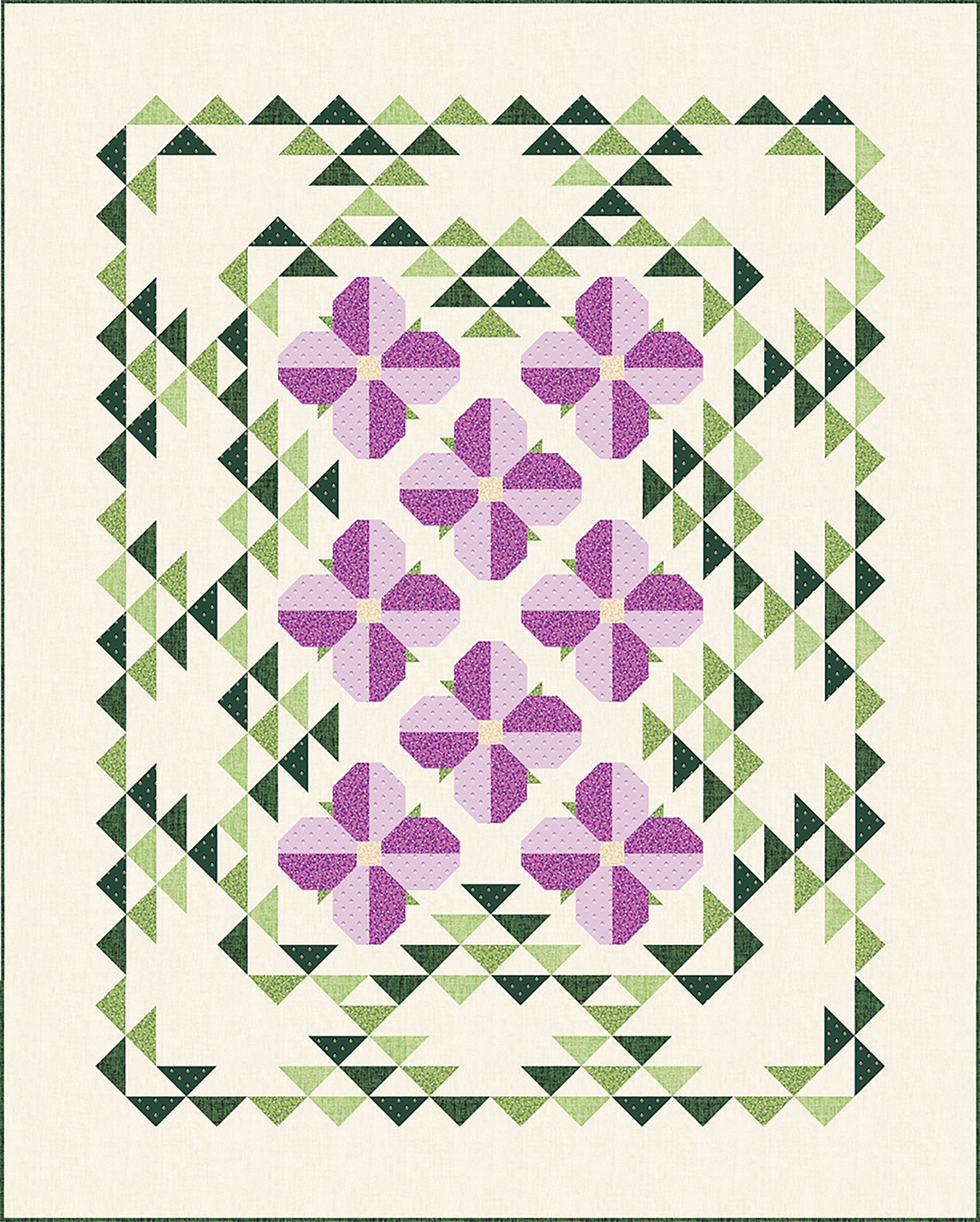 Fabulous Phlox Quilt Pattern Downloadby Canuck Quilter Designs