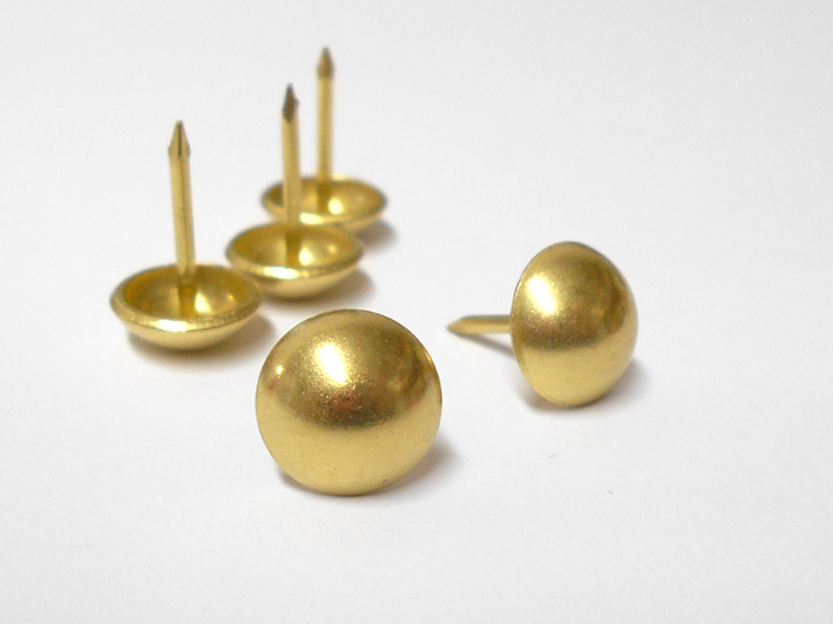 Wholesale Nailheads - Style 1009 - Brass/Gilt-Box of 1000