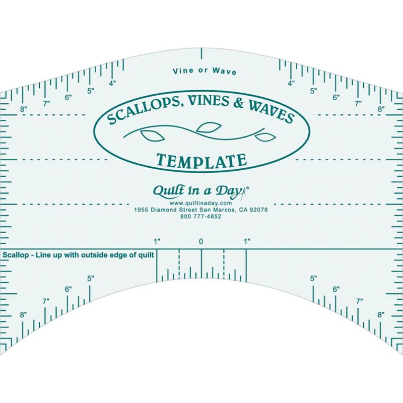 Quilt In A Day Scallops, Vines, & Waves Template