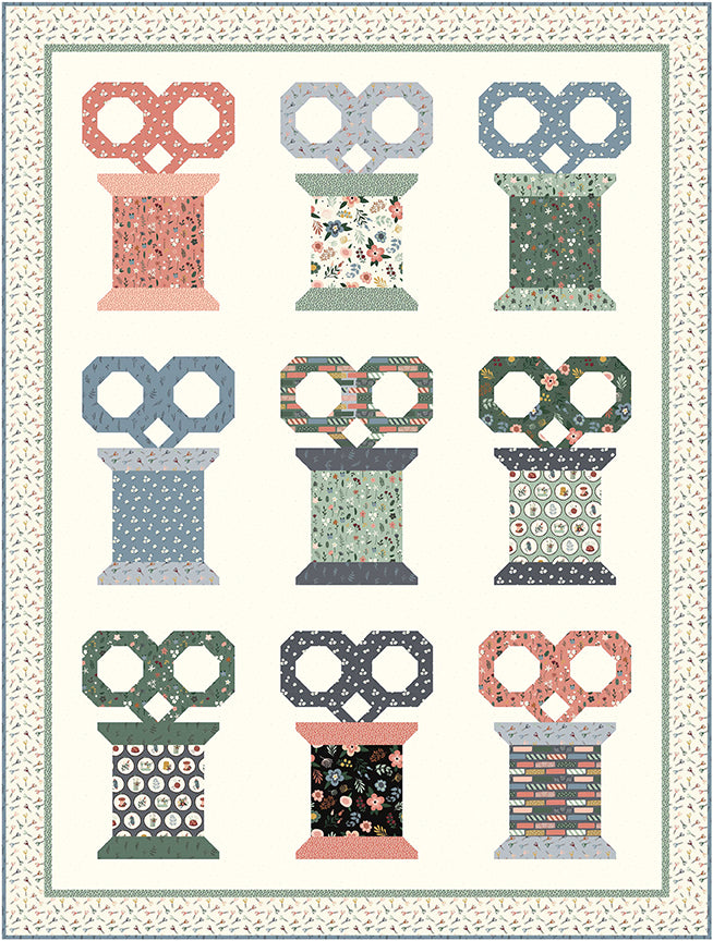 Let's Create Scissors & Spools Quilt Kit