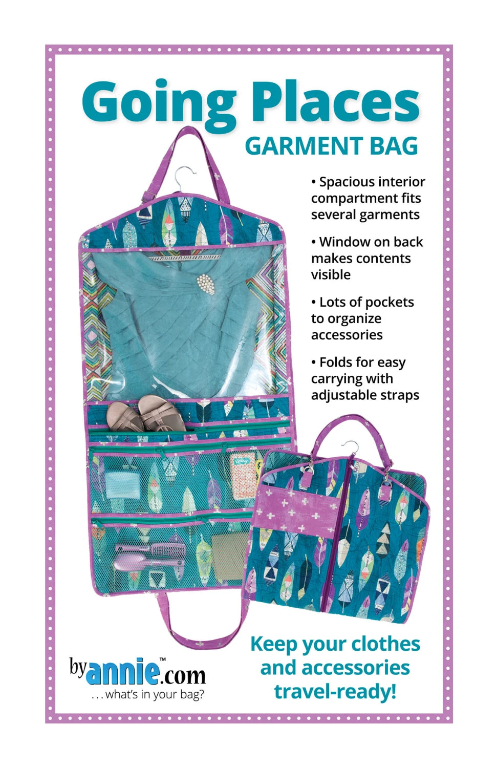 ByAnnie Going Places Garment Bag Sewing Pattern (PBA259)