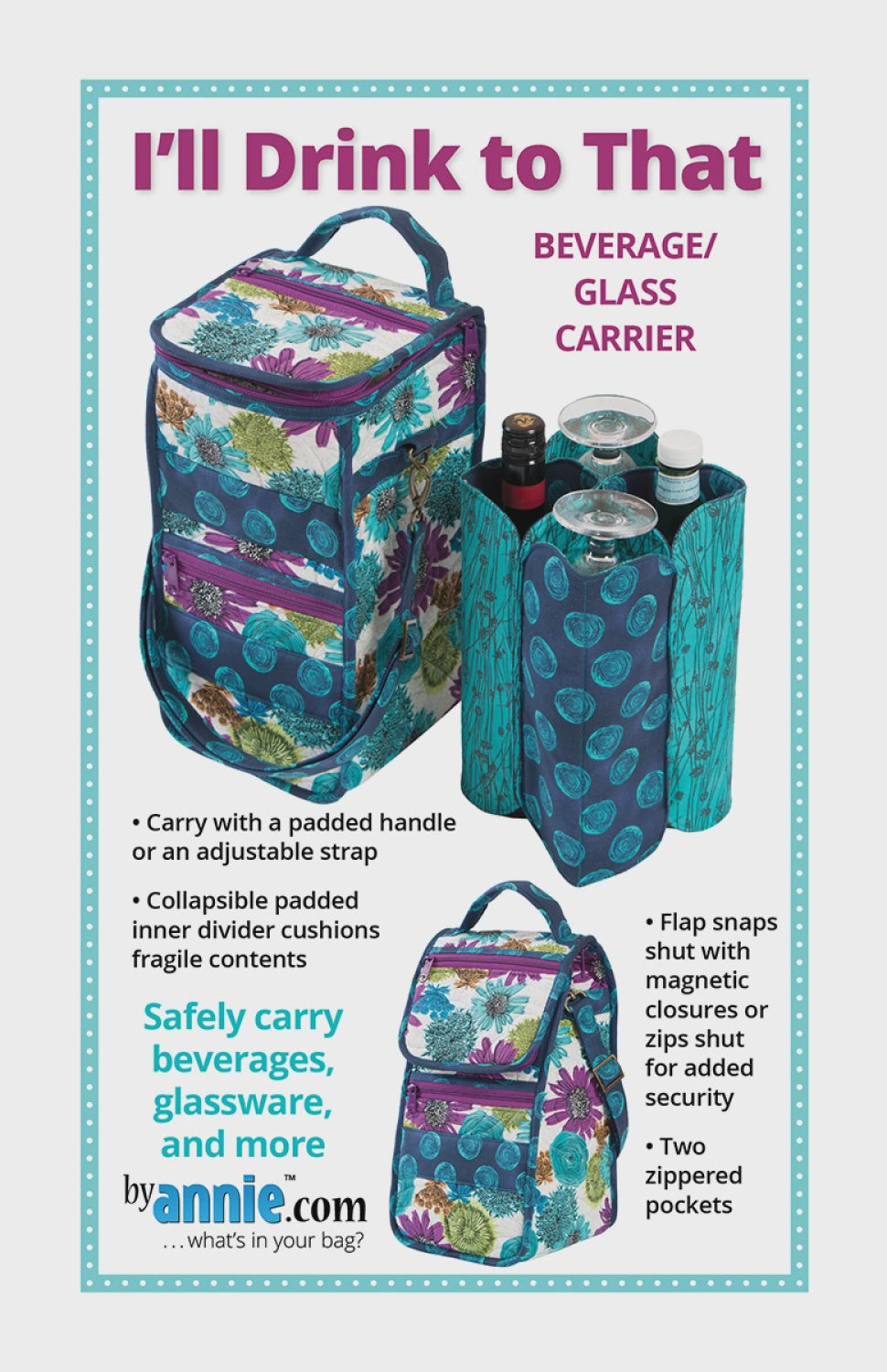 I'll Drink to That Bag Pattern