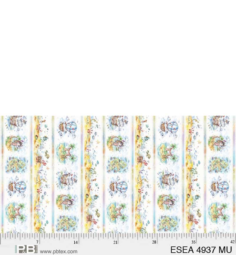 PB Enchanted Seas Pirates 4937-MU - Cotton Fabric