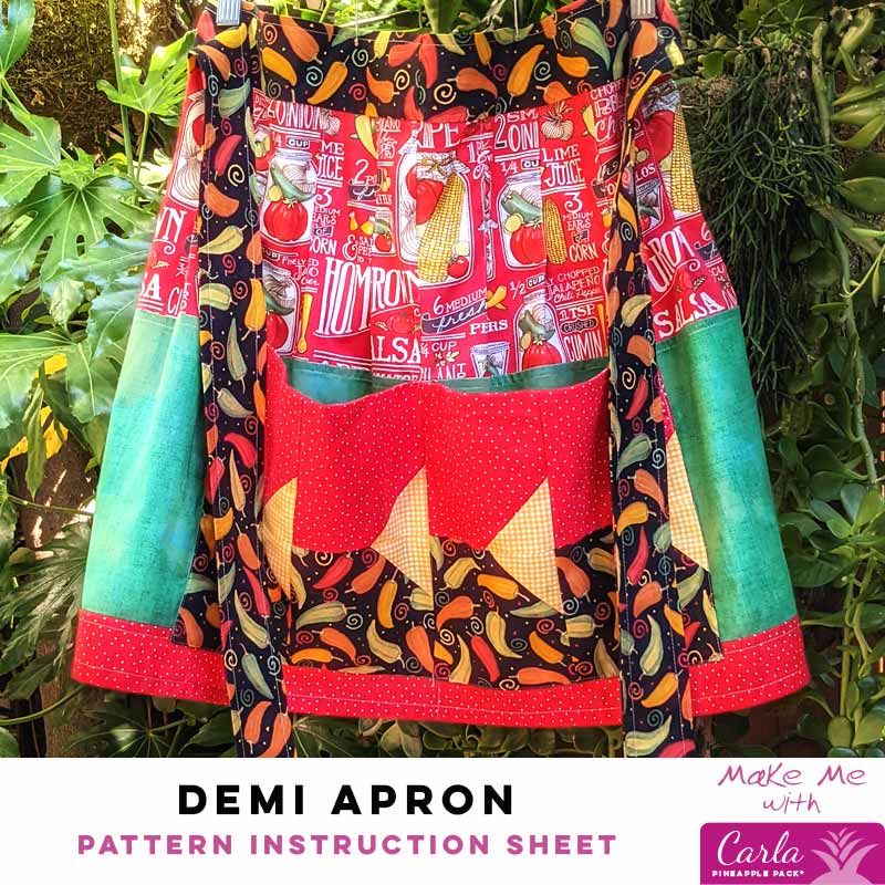 Demi Apron - Carla Pineapple Pack Pattern