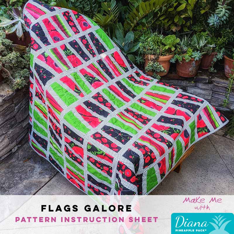 Flags Galore - Diana Pineapple Pack Pattern