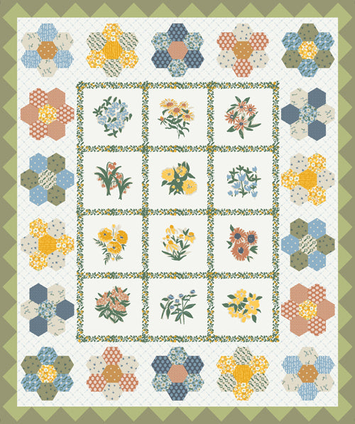 Potager Kitchen Garden Panel by Sharon Holland for Art Gallery Fabrics
