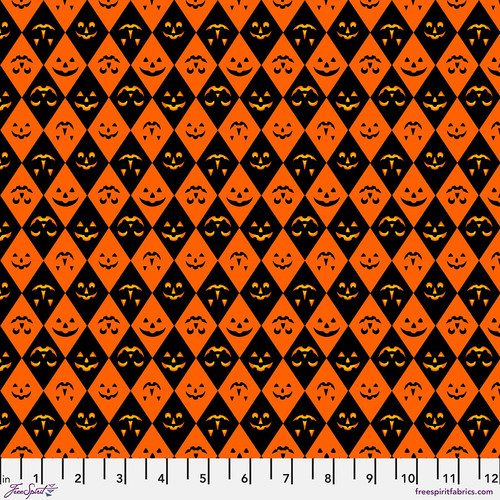 Costumes & Cobwebs: JACK of DIAMONDS - ORANGE Fabric (1/2 yd)