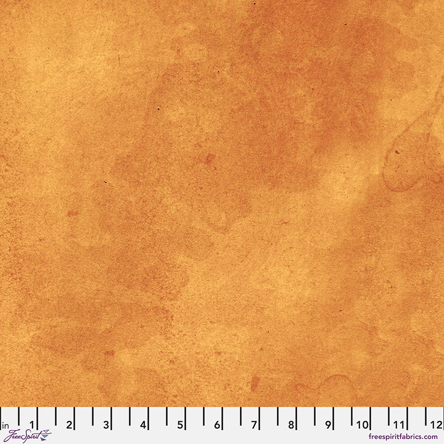 Eclectic Elements Palette: ORANGE VINTAGE Fabric (1/2 yd.) by Tim Holtz