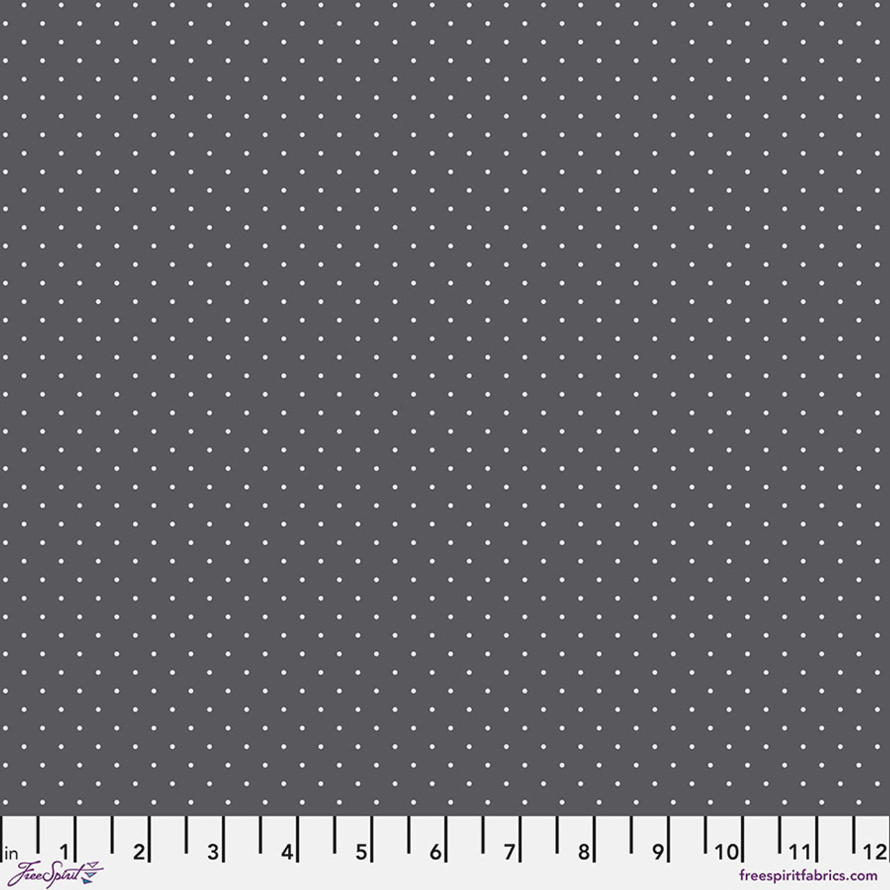 True Colors Graywork: TINY DOTS - CARBON Fabric (1/2 yd) by Tula Pink