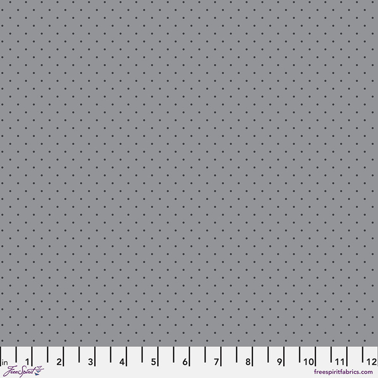 True Colors Graywork: TINY DOTS - SHADOW Fabric (1/2 yd) by Tula Pink