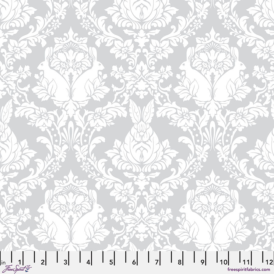 True Colors: GHOST BUNNY WHISPER Fabric by Tula Pink (1/2 yd)