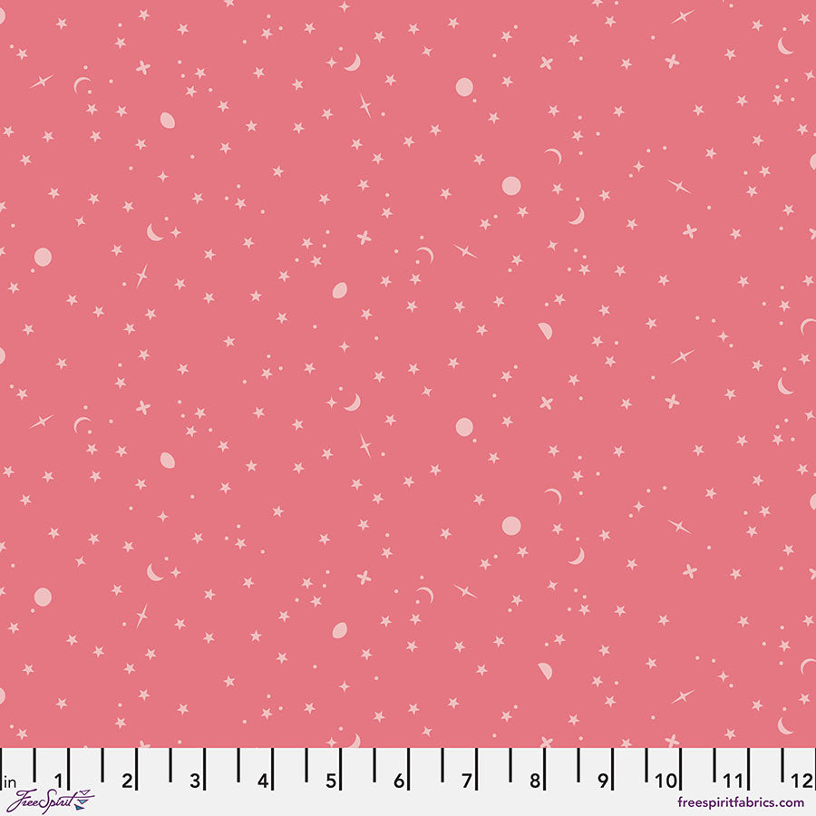 True Colors: SPACE SPRINKLES SUNBURN Fabric by Tula Pink (1/2 yd)