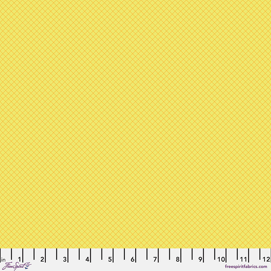 True Colors: ON The GRID HIGHLIGHTER Fabric by Tula Pink (1/2 yd)