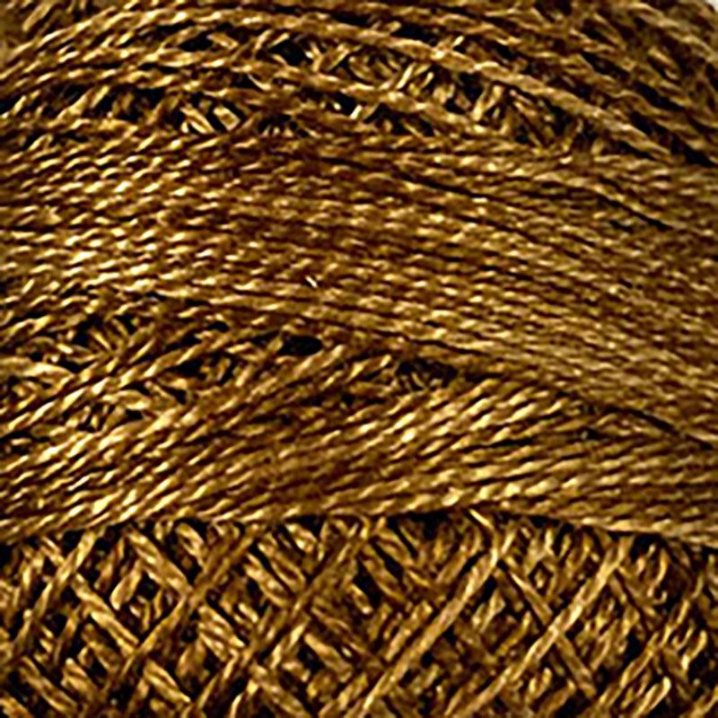 Pearl Cotton Variegated 12wt Thread Dark Antique Gold Valdani VL-PC12-O154