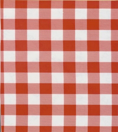 Oilcloth - Picnic Check - Red
