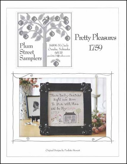 Pretty Pleasures 1759 Cross Stitch Pattern by Plum Street Samplers