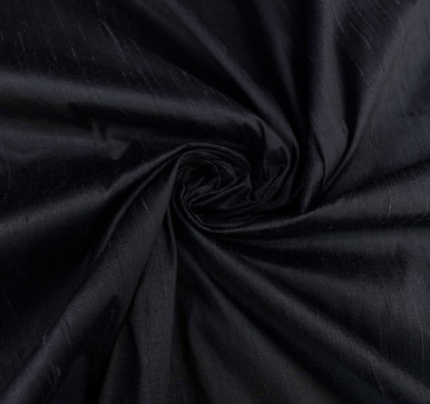 Pure Silk Dupioni - Dark Grey