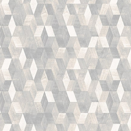 Purely Neutral Harlequin Grey Satin Moon Designs Blank Quilting Cotton Fabric BQ-3520-90